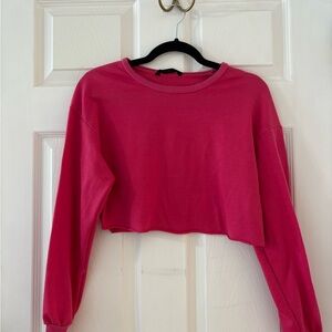 Women's Pink Cropped Top